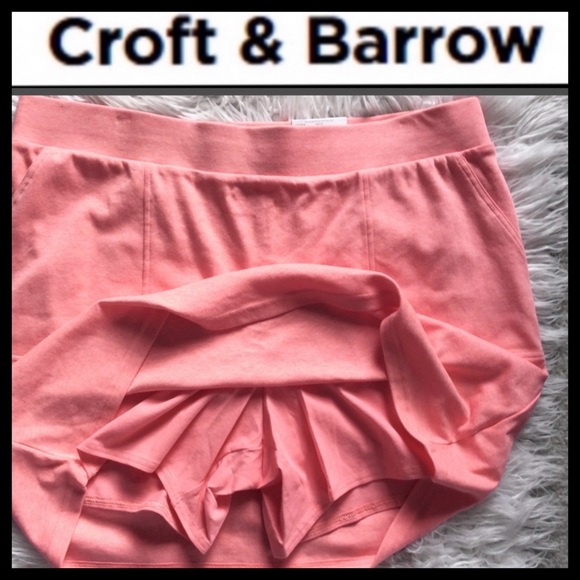 NWT Croft & Barrow Mid Rise Knit Skort - Picture 2 of 6